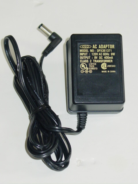 NEW DPX351371 AC Adapter 9V 400mA